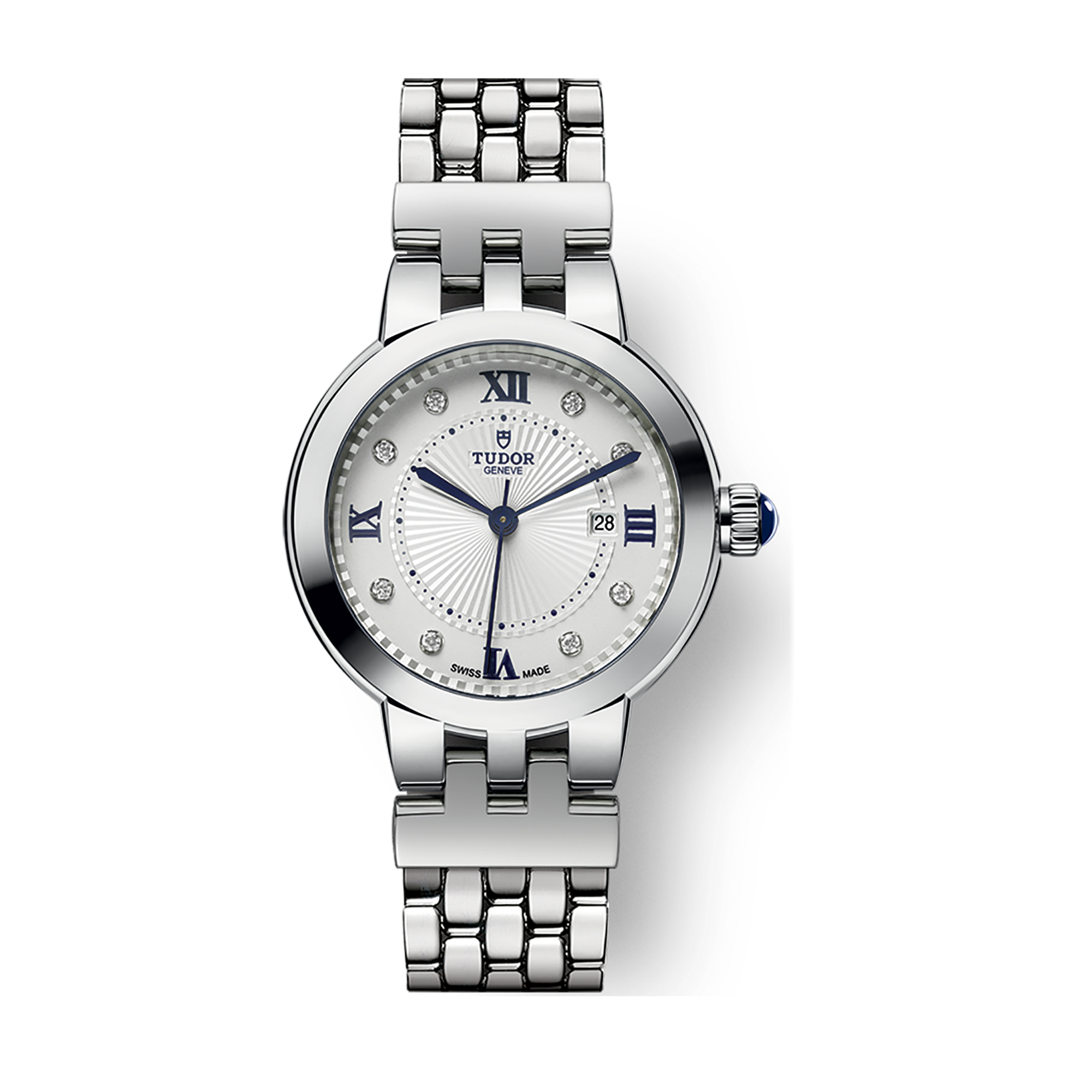 Tudor Clair de Rose 30 White Steel 30mm