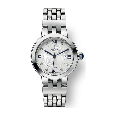 Tudor Clair de Rose 30 White Steel 30mm