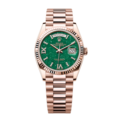 Rolex Day-Date 36 Green Rose Gold 36mm