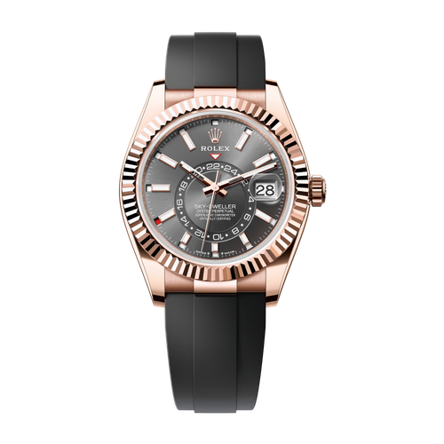 Rolex Sky-Dweller Dark Grey Rose Gold Rubber 42mm