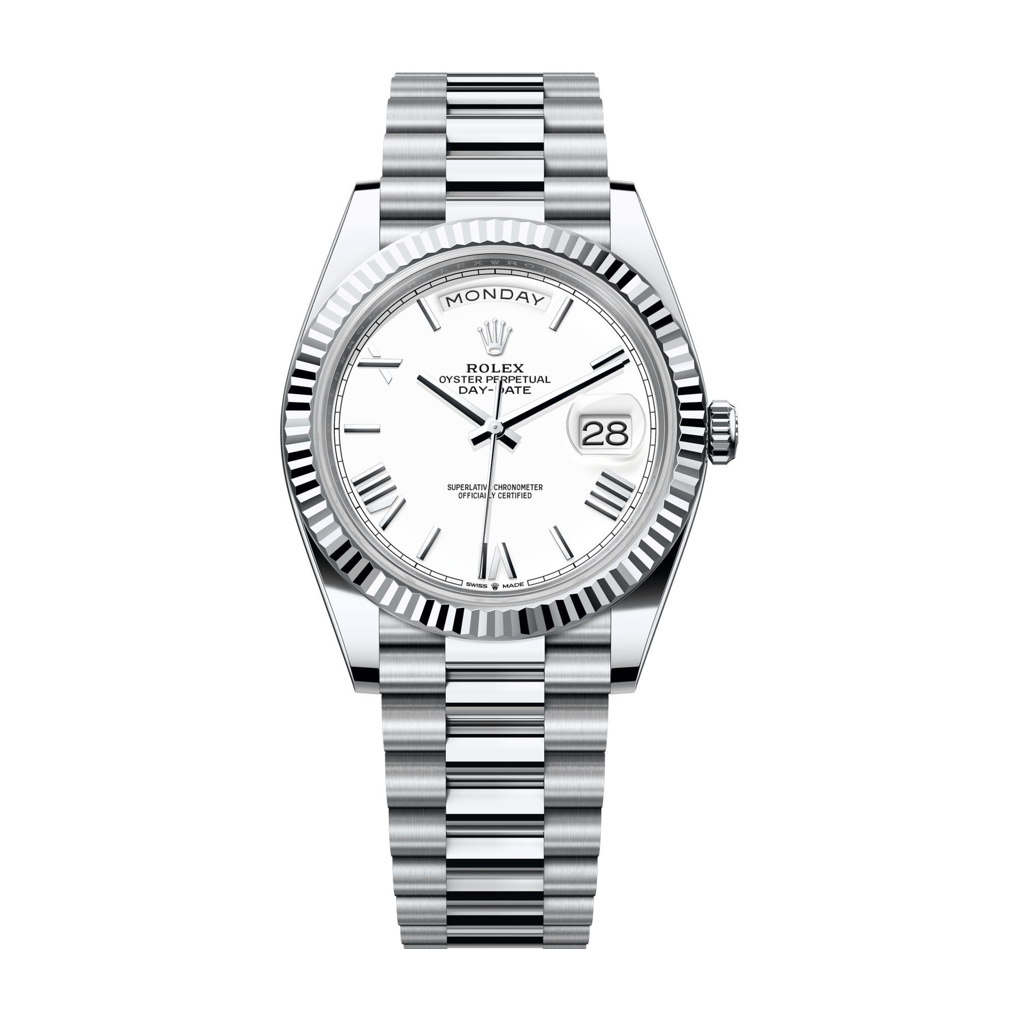 Rolex Day-Date 40 White Platinum 40mm