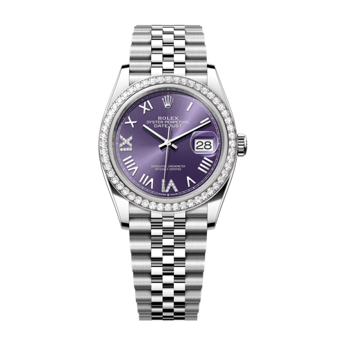 Rolex Datejust 36 Purple Steel & White Gold 36mm