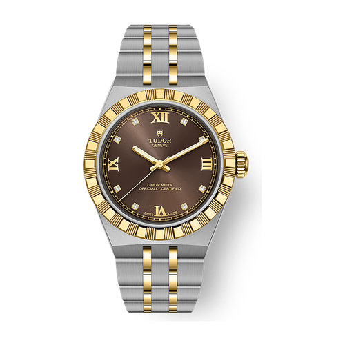 Tudor Royal 30 Brown Two-Tone 30mm