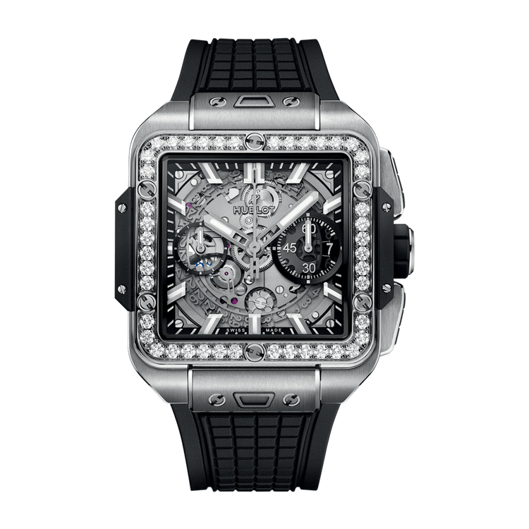 Hublot Square Bang Unico Skeleton Titanium Rubber 42mm