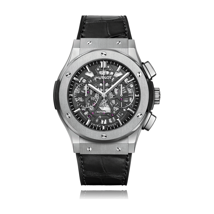 Hublot Classic Fusion Skeleton Titanium Alligator Leather 45mm