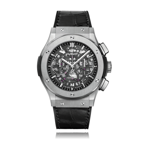 Hublot Classic Fusion Skeleton Titanium Alligator Leather 45mm