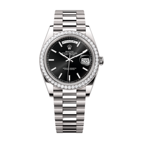 Rolex Day-Date 40 Black White Gold 40mm