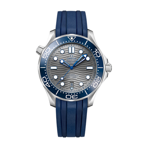 Omega Seamaster Diver 300M Grey Steel Rubber 42mm