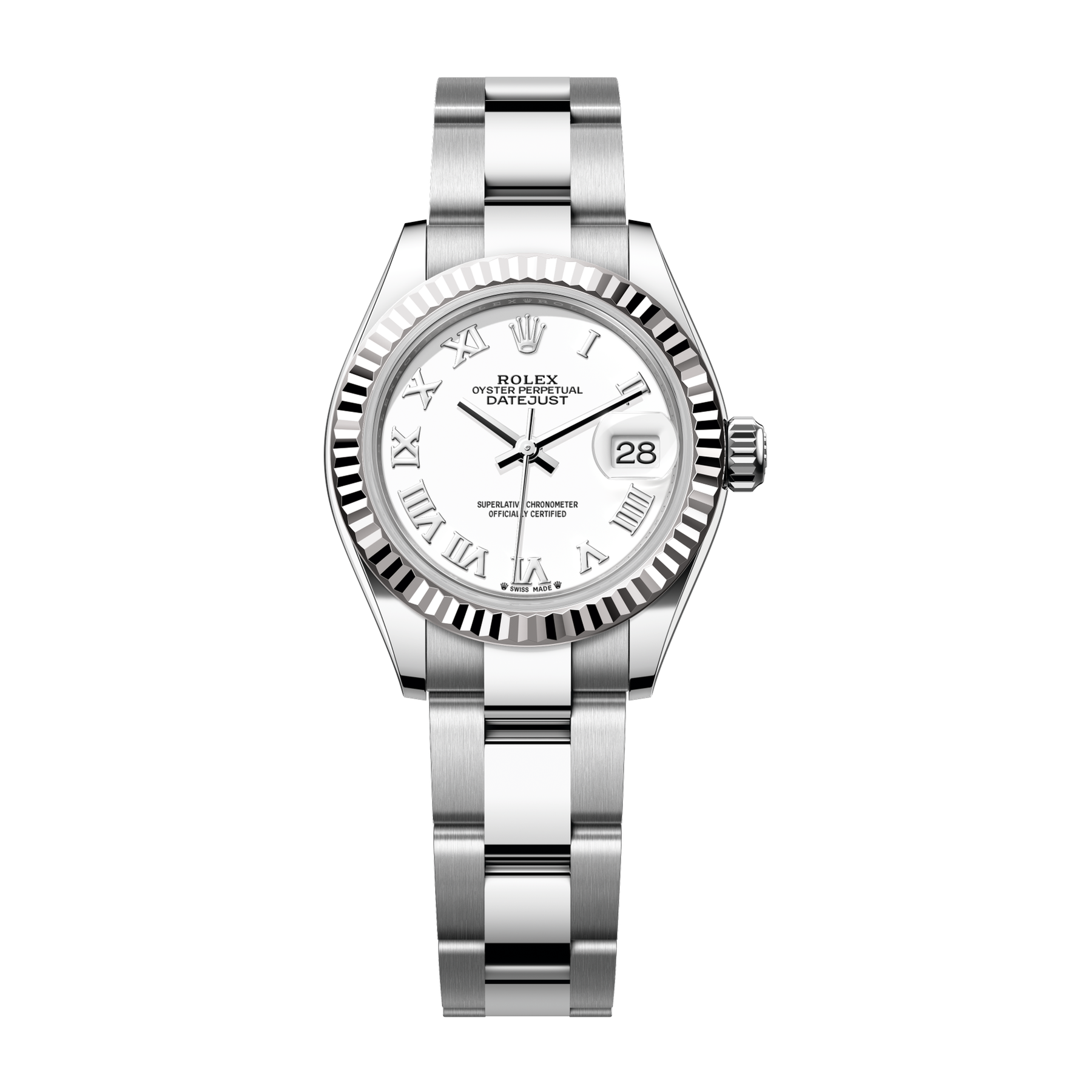 Rolex Lady-Datejust White Steel & White Gold 28mm