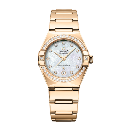 Omega Constellation White Yellow Gold 29mm