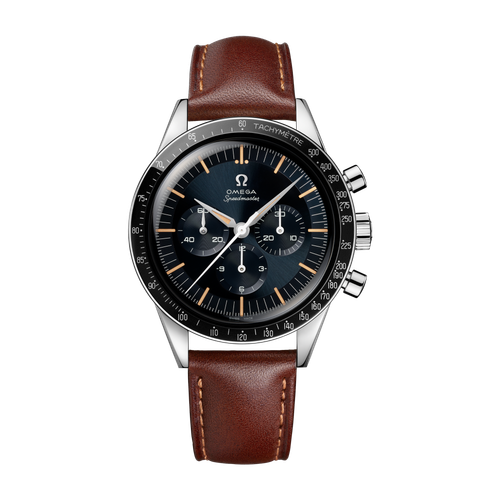 Omega Speedmaster First OMEGA in Space Blue Steel Leather 39.7mm