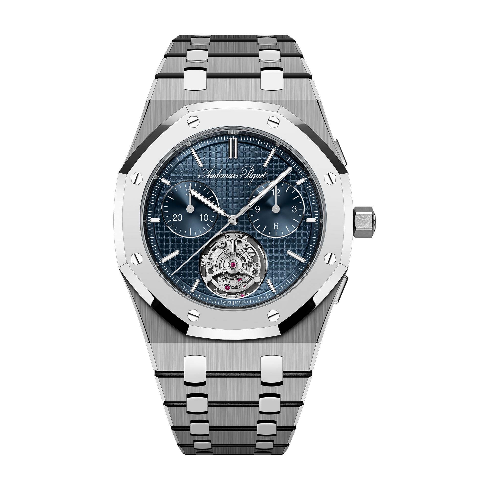 Audemars Piguet Royal Oak Extra-Thin Selfwinding Flying Tourbillon Chronograph Blue Titanium 39mm