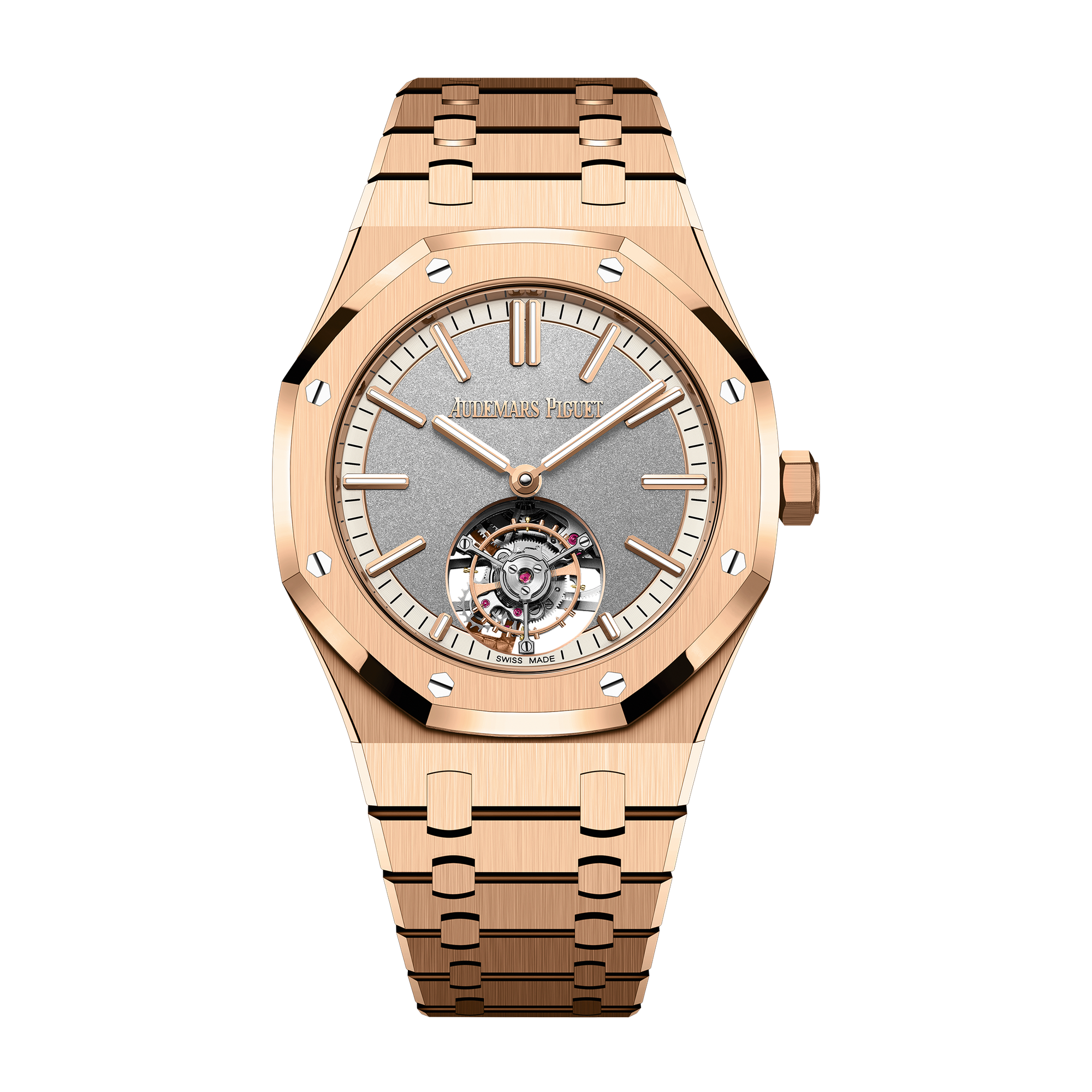 Audemars Piguet Royal Oak Selfwinding Flying Tourbillon Grey Rose Gold 41mm