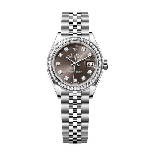 Rolex Lady-Datejust Dark Grey Steel & White Gold 28mm