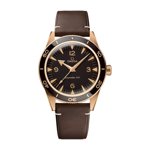 Omega Seamaster 300 Brown Bronze Leather 41mm