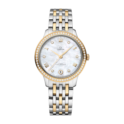 Omega De Ville Prestige White Two-Tone 34mm