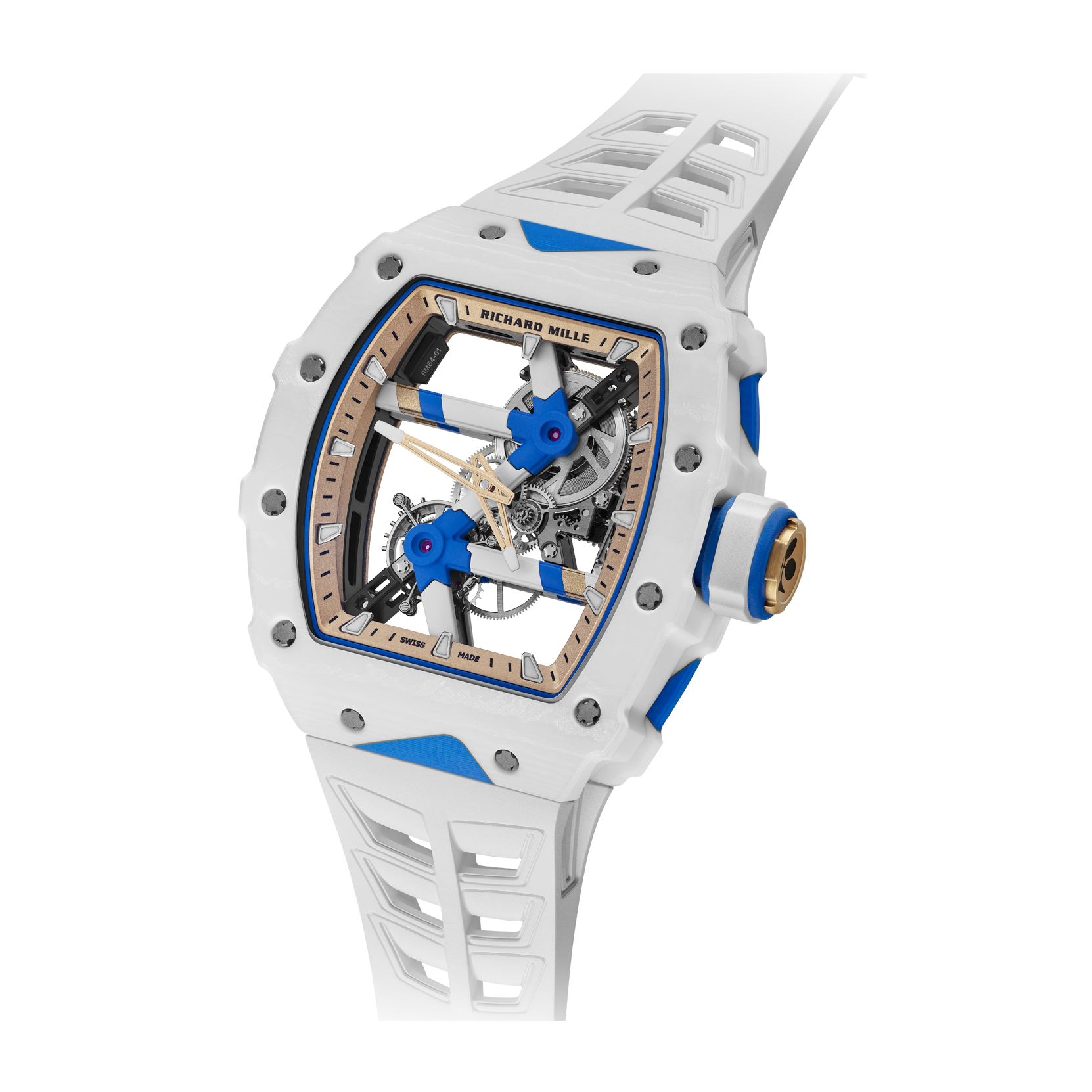 Richard Mille "Colnago" RM 64-01 Skeleton Carbon Rubber 43.21mm