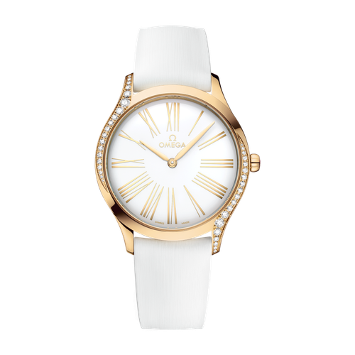 Omega De Ville Trésor White Yellow Gold Rubber 36mm