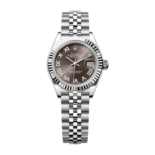 Rolex Lady-Datejust Dark Grey Steel & White Gold 28mm
