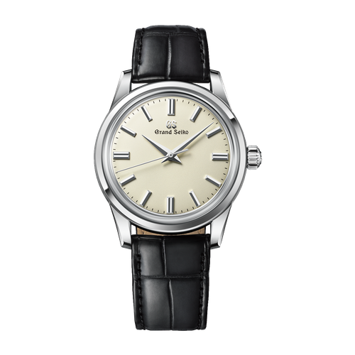 Grand Seiko Elegance Contemporary Classics Ivory Steel Alligator Leather 37.3mm