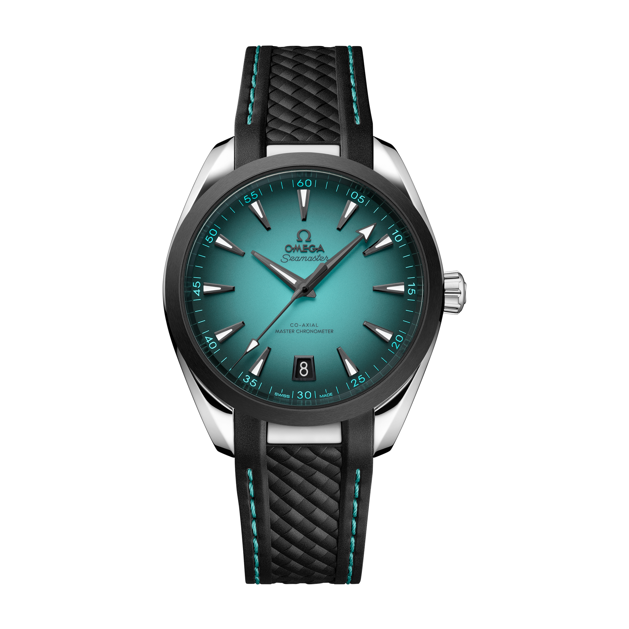 Omega Seamaster Aqua Terra 150M Turquoise Steel Rubber 41mm
