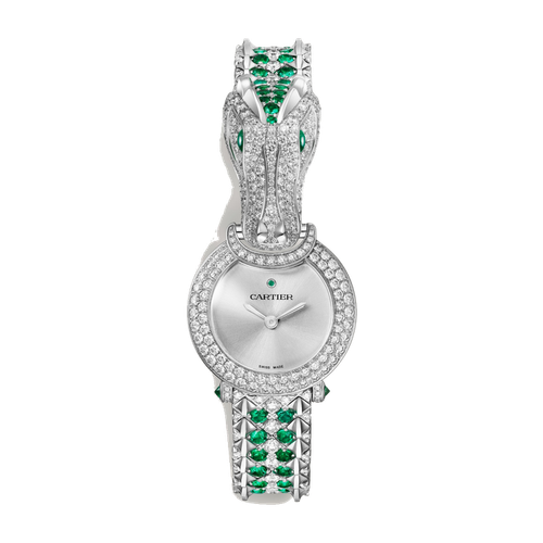 Cartier Panthère Jewelry Silver White Gold 23.6mm