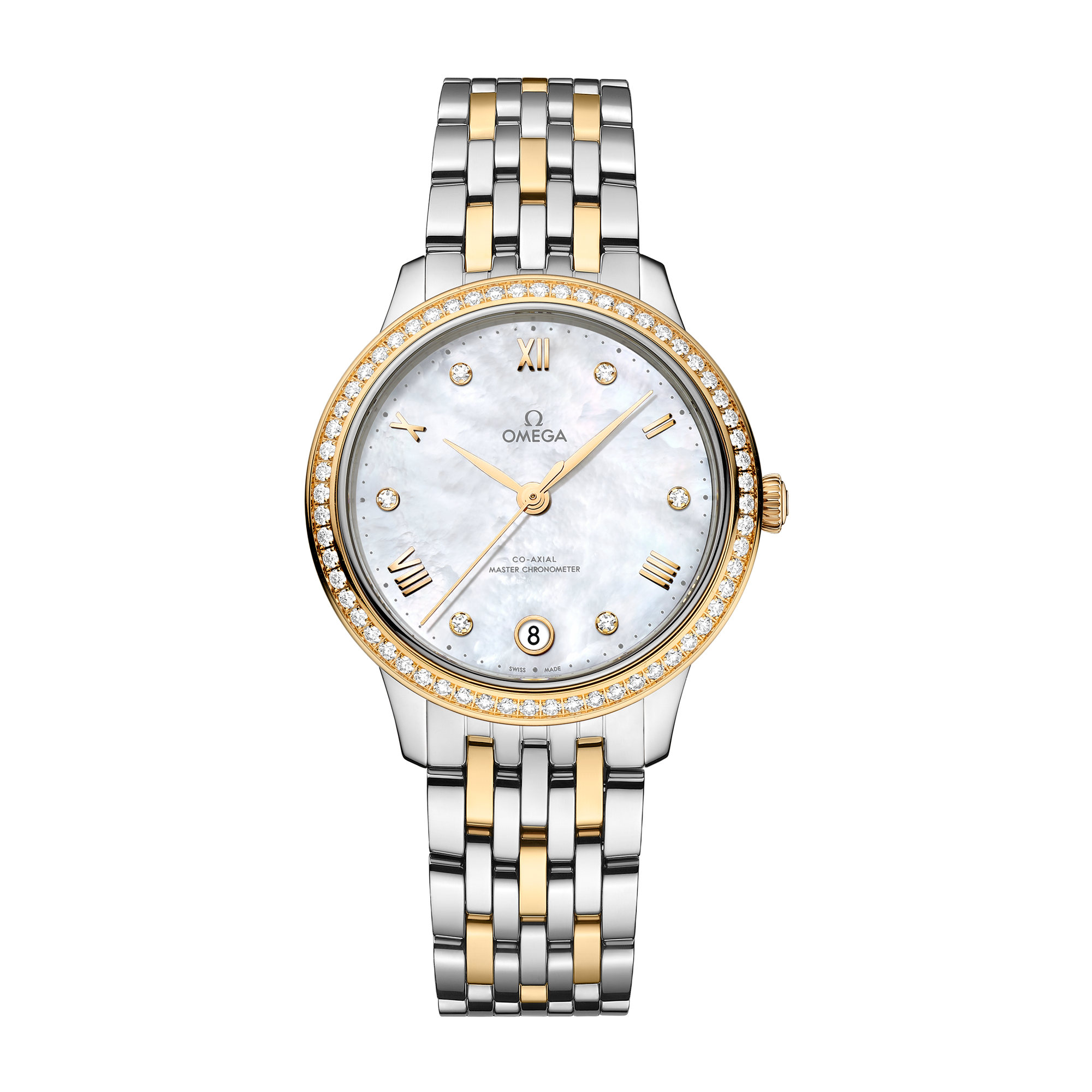 Omega De Ville Prestige White Two-Tone 34mm