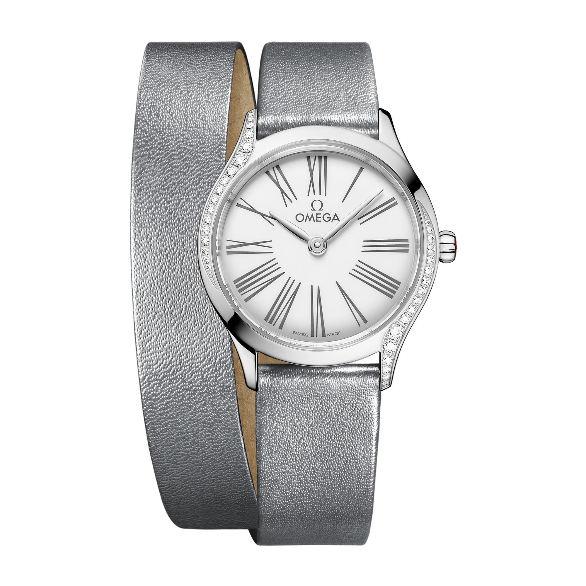 Omega De Ville Mini Trésor White Steel Leather 26mm