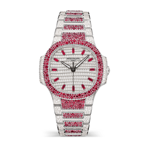 Patek Philippe Nautilus Diamond Pave White Gold 35.2mm