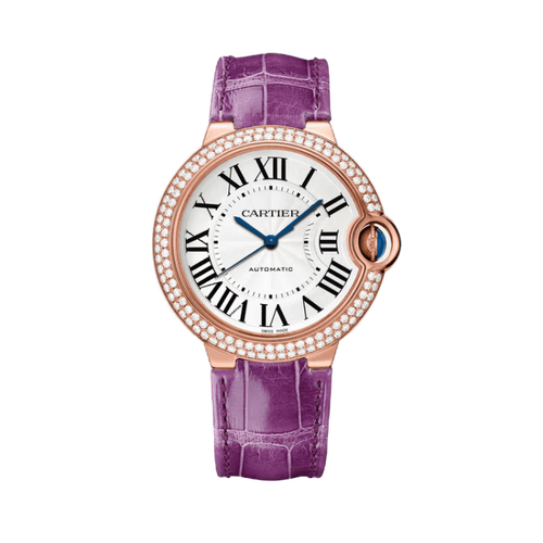 Cartier Ballon Bleu Medium White Leather 36mm
