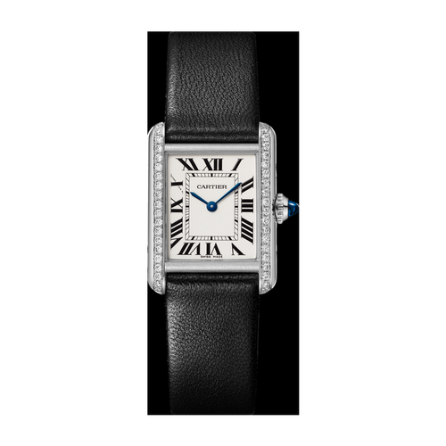 Cartier Tank Must Silver Steel Leather 22mm