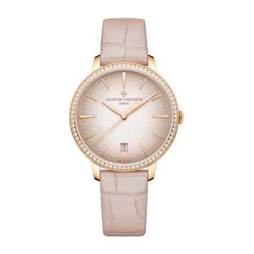 Vacheron Constantin Patrimony Self-winding Pink Rose Gold Alligator Leather 36.5mm