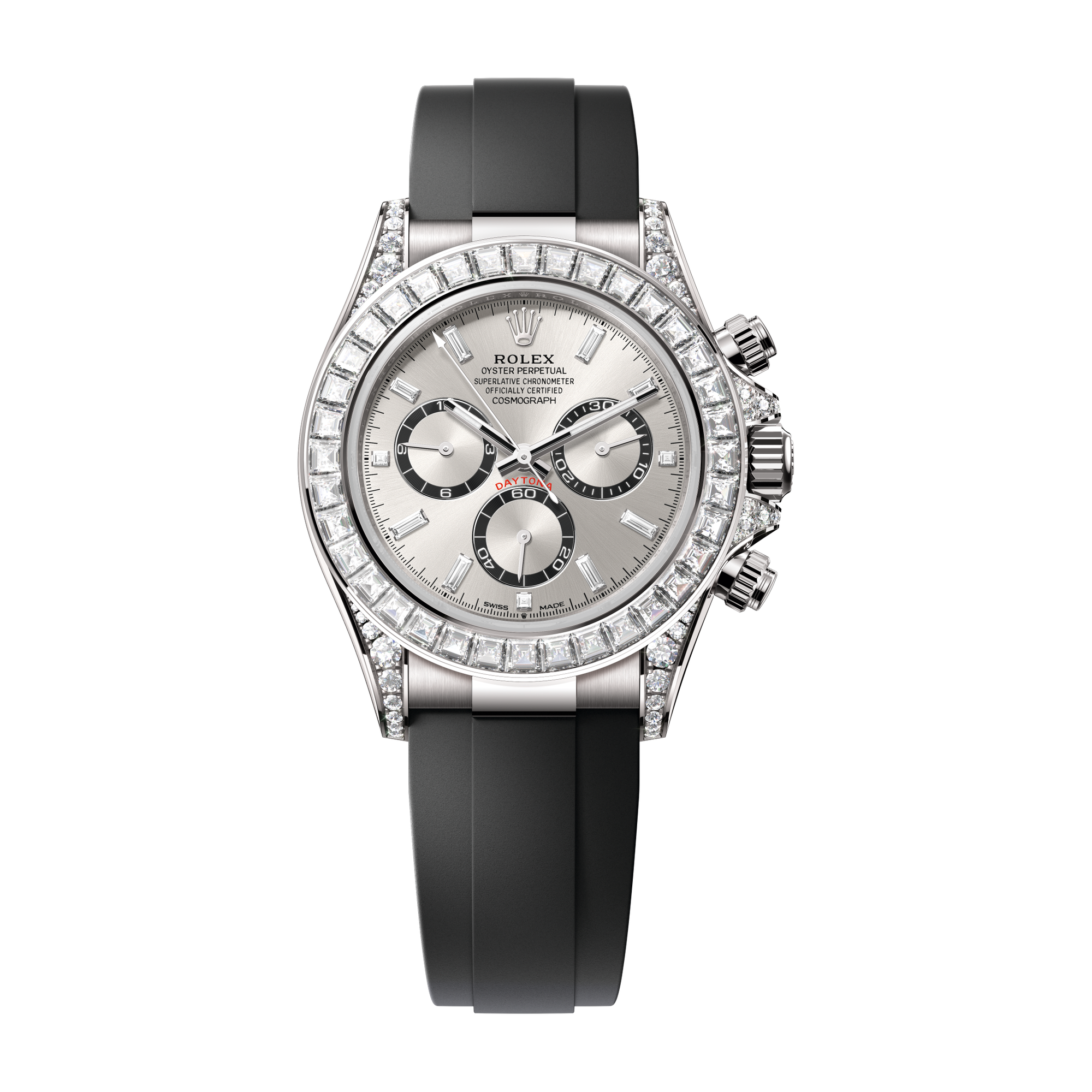 Rolex Cosmograph Daytona Grey White Gold Rubber 40mm