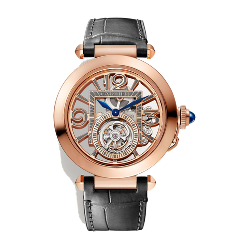 Cartier Pasha de Cartier 41 mm Skeleton Rose Gold Leather 41mm