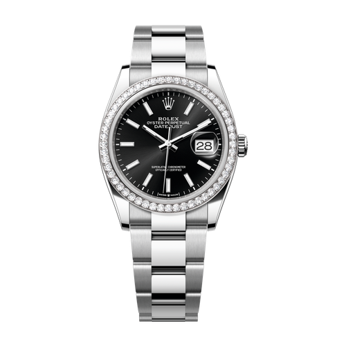Rolex Datejust 36 Black Steel & White Gold 36mm