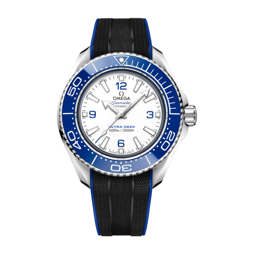 Omega "Ultra Deep" Seamaster Planet Ocean 6000M White Steel Rubber 45.5mm