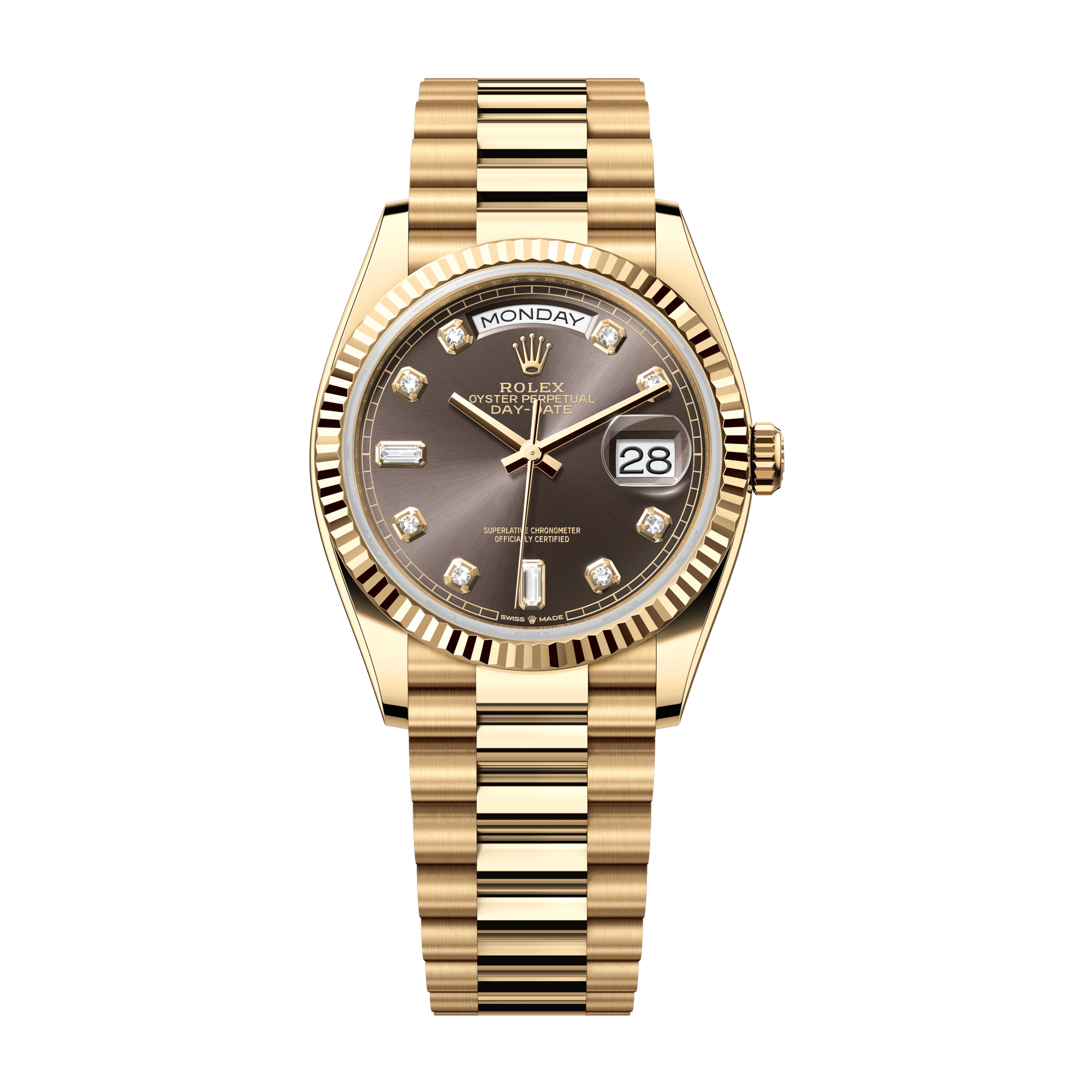 Rolex Day-Date 36 Dark Grey Yellow Gold 36mm
