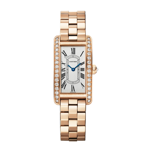 Cartier Tank Américaine Silver Rose Gold 19.4mm