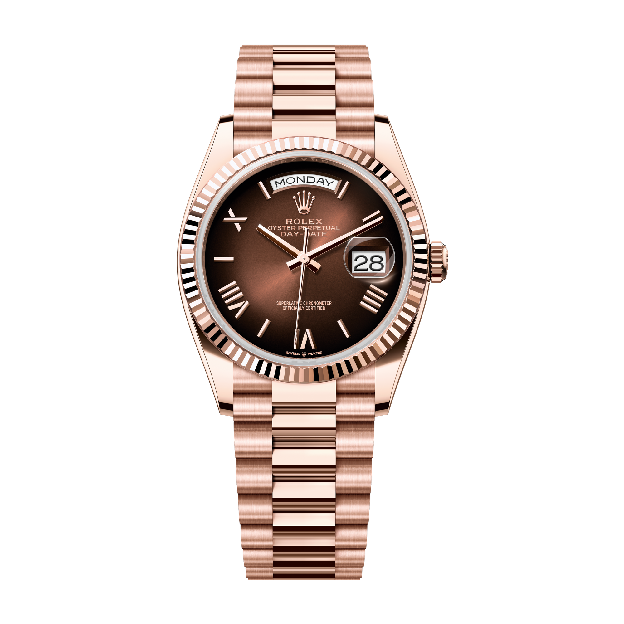 Rolex Day-Date 36 Brown Rose Gold 36mm