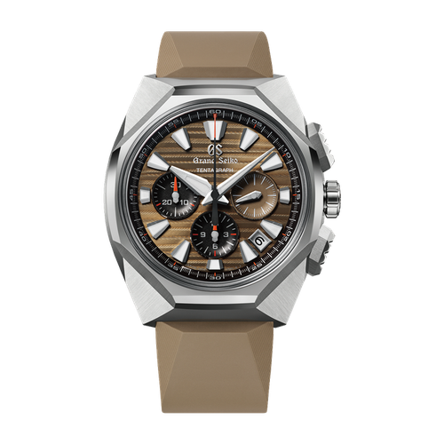 Grand Seiko "Tentagraph" Sport Tokyo Lion Series Brown Titanium Rubber 43mm