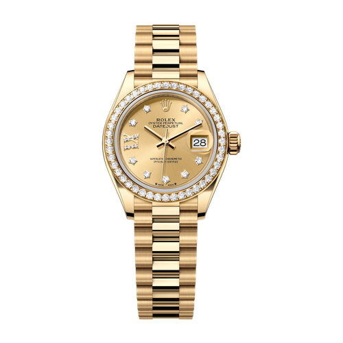 Rolex Lady-Datejust Champagne Yellow Gold 28mm