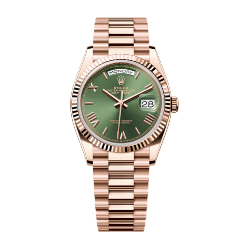 Rolex Day-Date 36 Green Rose Gold 36mm