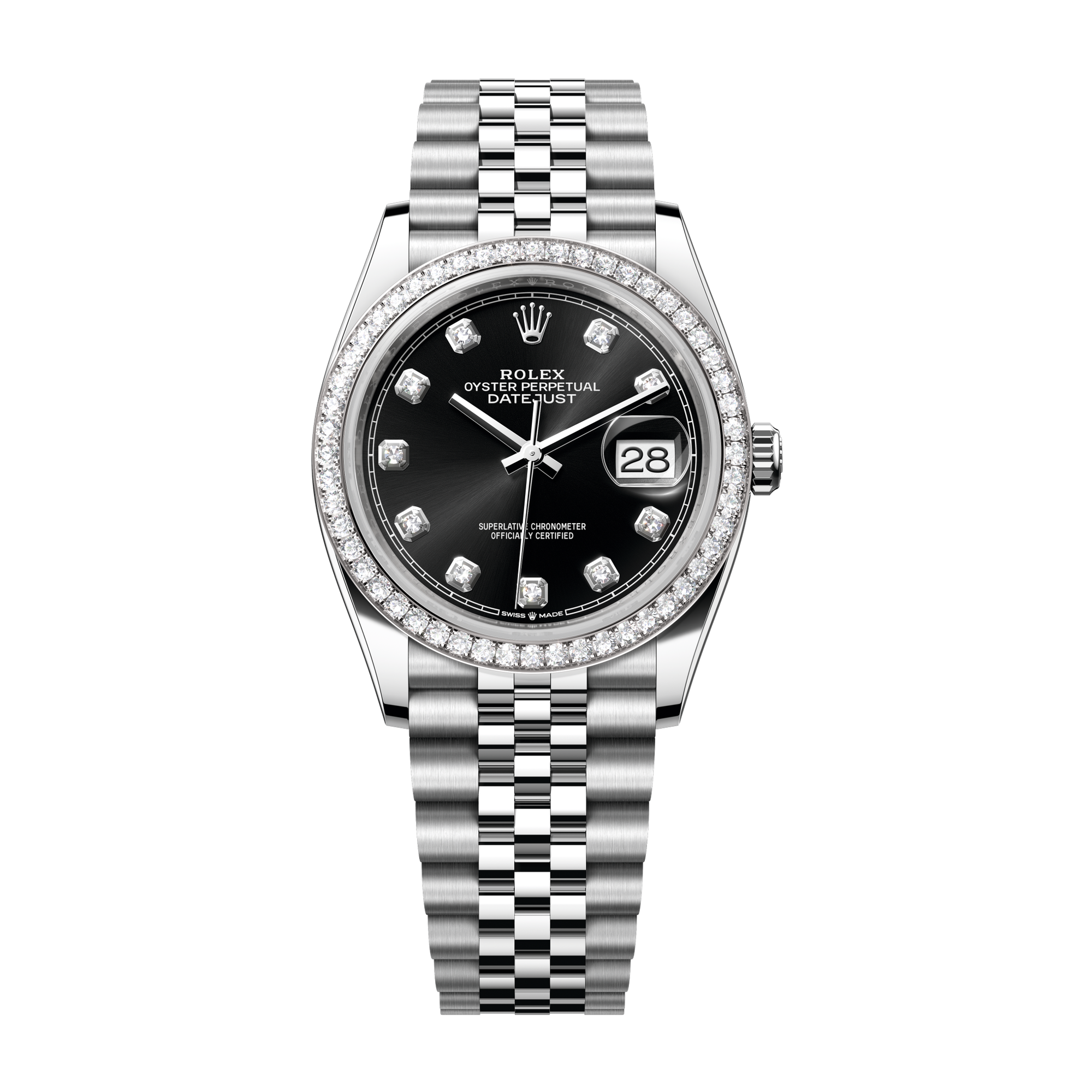 Rolex Datejust 36 Black Steel & White Gold 36mm