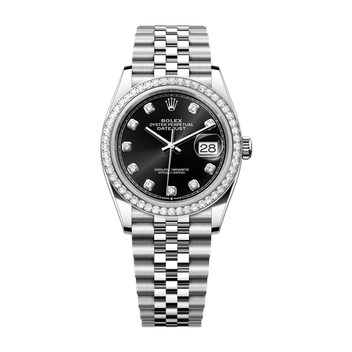 Rolex Datejust 36 Black Steel & White Gold 36mm