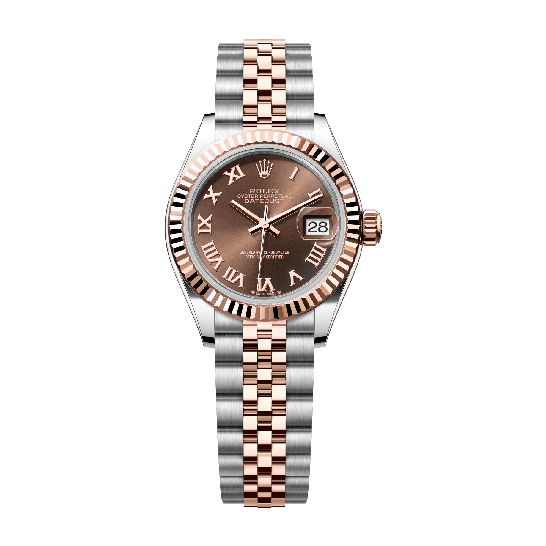 Rolex Lady-Datejust Chocolate Two-Tone 28mm