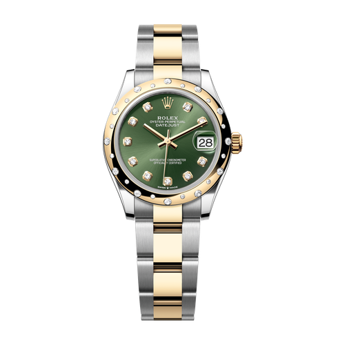 Rolex Datejust 31 Green Two-Tone 31mm