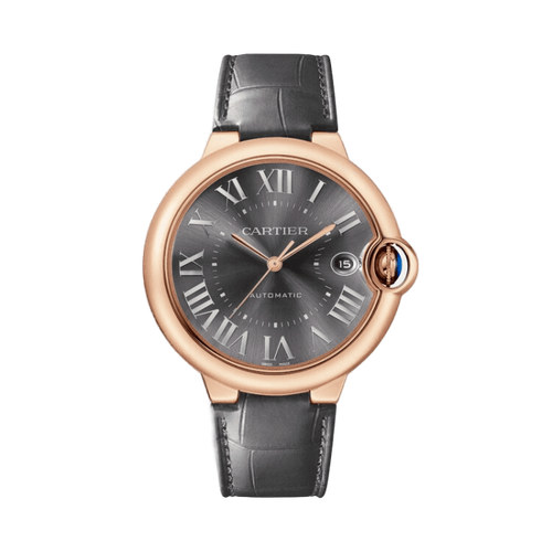 Cartier Ballon Bleu Large Black Leather 40mm