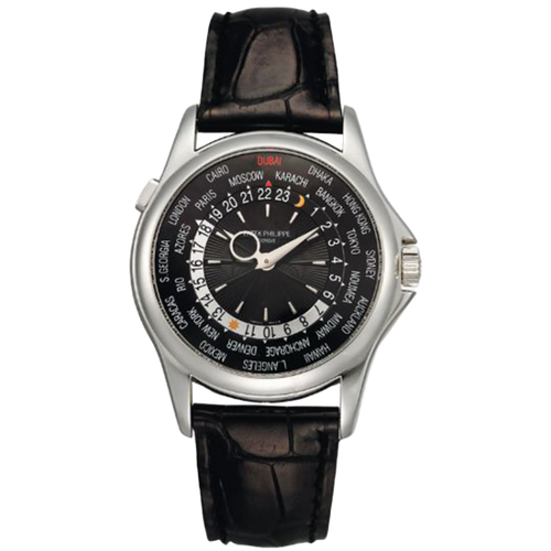 Patek Philippe Complications Black Platinum Leather 39.5mm