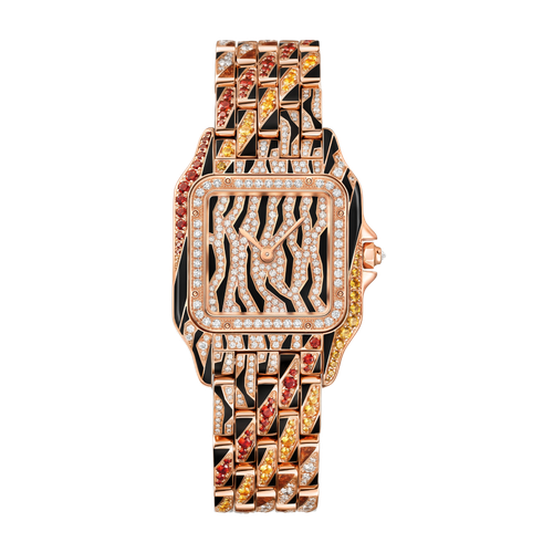 Cartier Panthère de Cartier Medium Diamond Pave Rose Gold 26.7mm