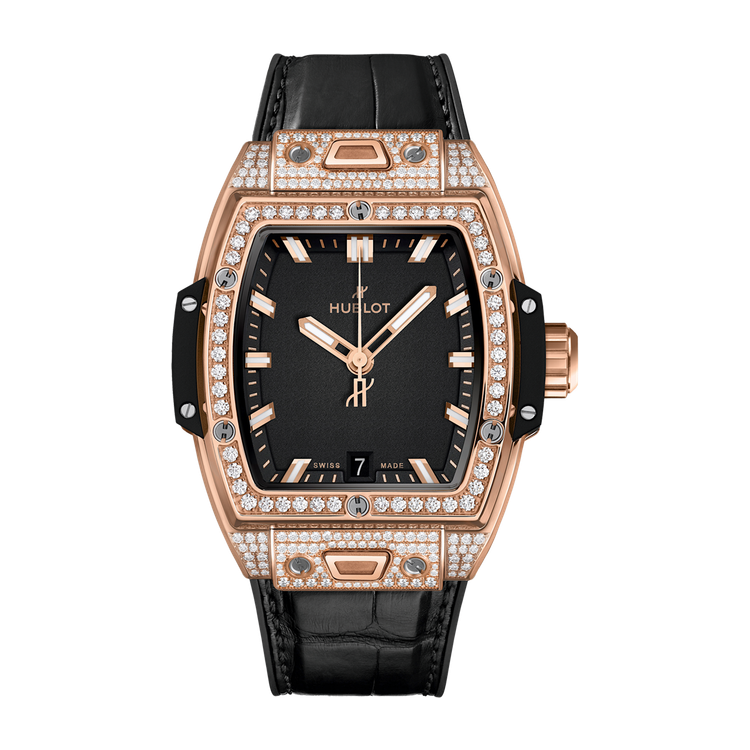 Hublot Spirit of Big Bang Black King Gold Alligator Leather 39mm